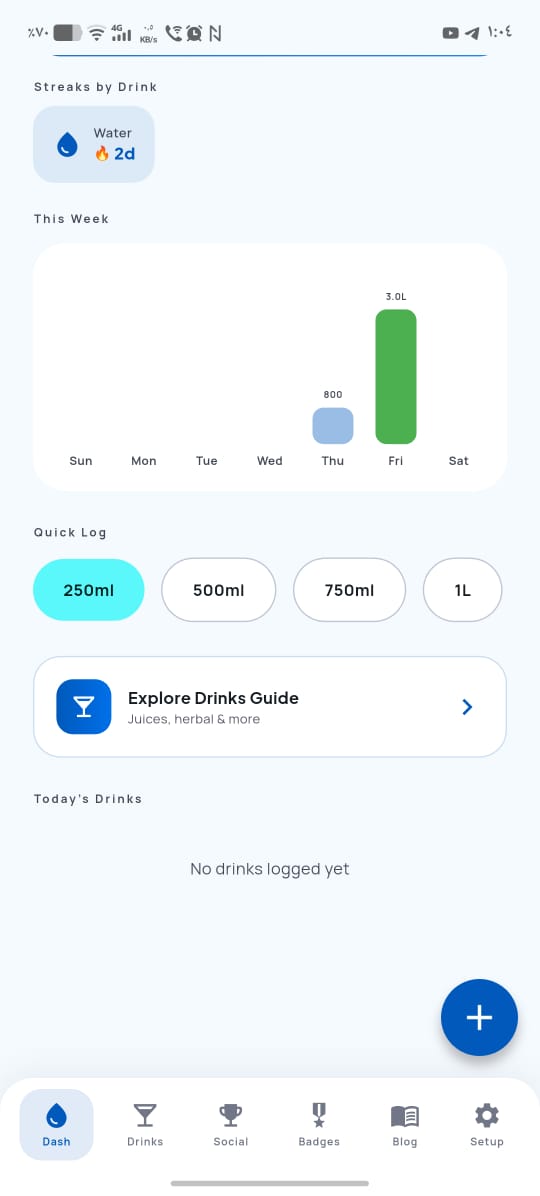 Lu Aqua hydration tracker